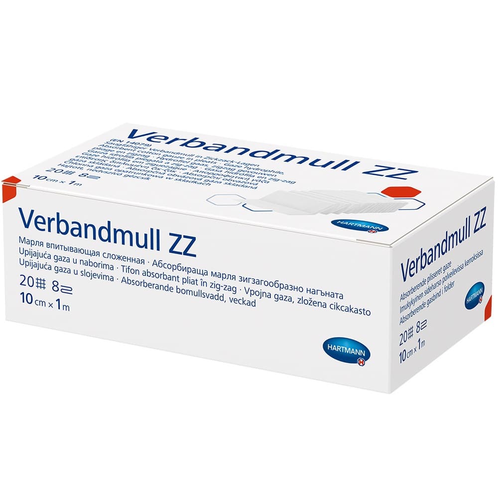 VERBANDMULL Hartmann 10 cmx1 m zickzack 1 St Verband