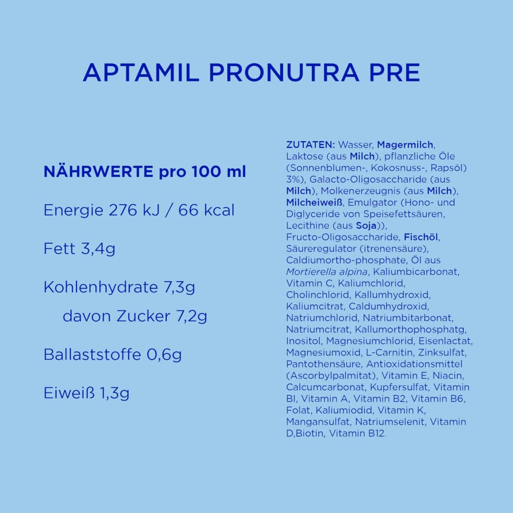 Aptamil PRONUTRA PRE ANFANGSMILCH 1200 g Pulver