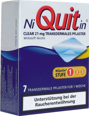 NiQuitin Clear 21mg/24 Stunden 7 St Pflaster transdermal
