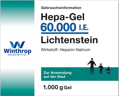 Hepa-Gel 60000 I.E. Lichtenstein 1000 g Gel