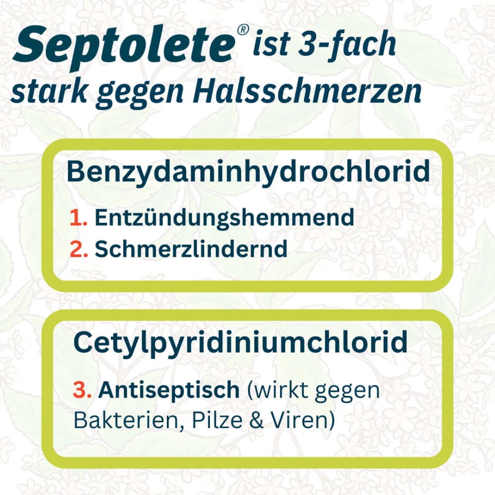 Septolete 3mg/1mg Lutschtabletten 16 St Lutschtabletten
