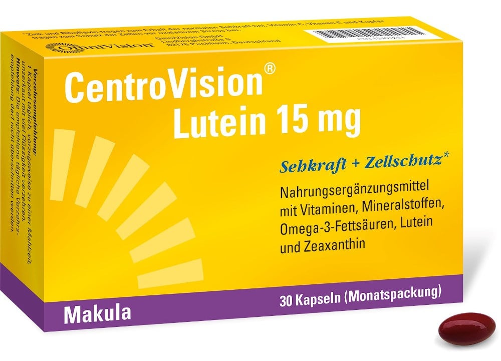 CentroVision Lutein 15mg 30 St Kapseln