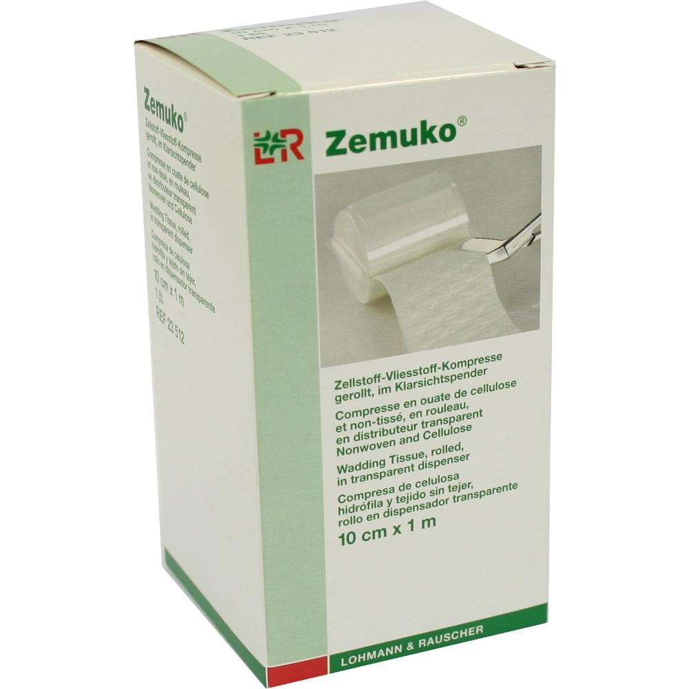 ZEMUKO Vliesstoff-Kompr.gerollt 10 cmx1 m 1 St Kompressen