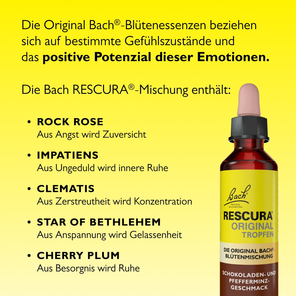Bach RESCURA ORIGINAL SCHOKO-MINZE 20 ml Tropfen