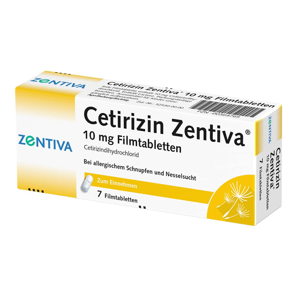 Cetirizin Zentiva 10mg 7 St Filmtabletten