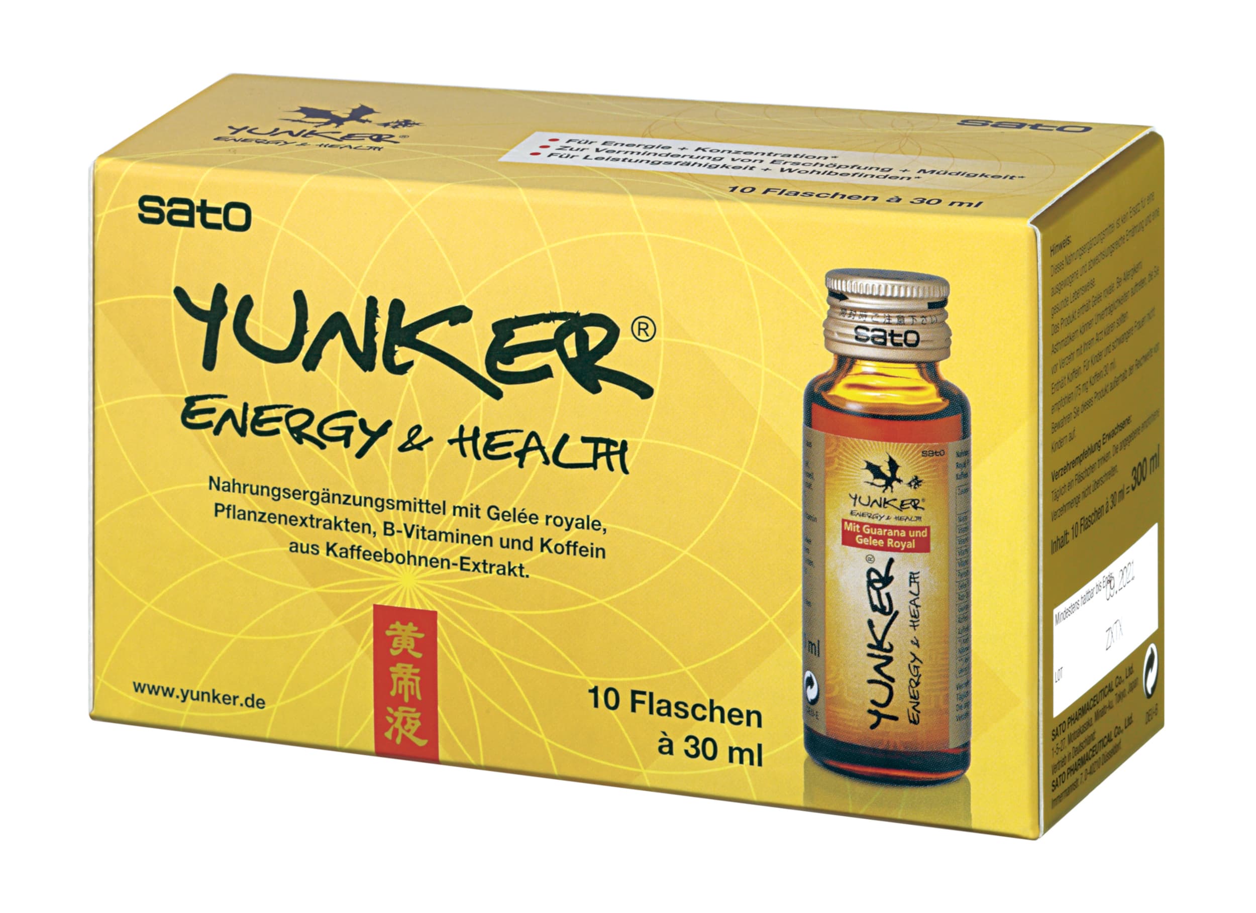YUNKER ENERGY & HEALTH 10X30 ml Tonikum