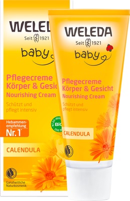 Weleda Baby Pflegecreme Calendula Körper & Gesicht 75 ml Creme