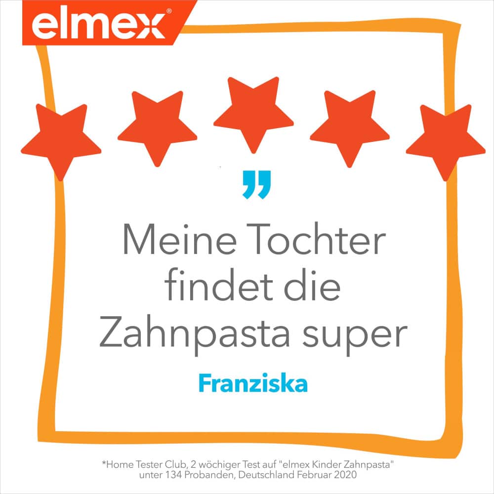 elmex KINDER-ZAHNPASTA 2-6 Jahre 2X50 ml Zahnpasta