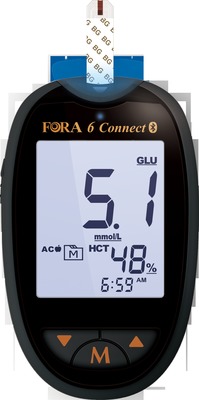 Fora 6 Connect Blutzucker-messsystem Mmol/l  1 St Kombipackung