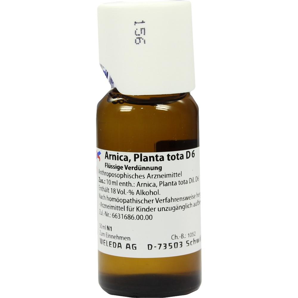 WELEDA ARNICA PLANTA tota D 6 Dilution 50 ml Dilution