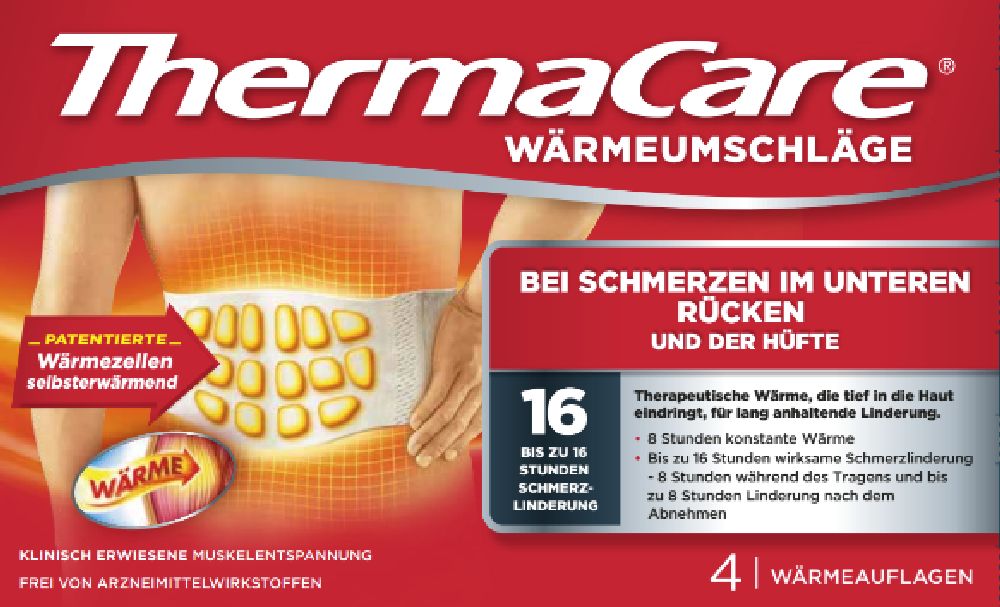 ThermaCare WÄRMEUMSCHLÄGE BEI RÜCKENSCHMERZEN 4 St