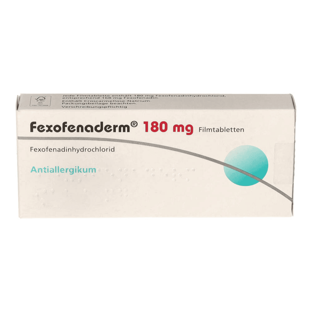 Fexofenaderm 180mg 50 St Filmtabletten