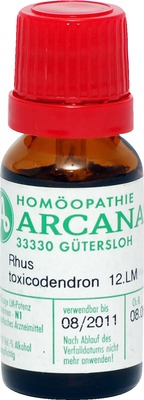 RHUS TOXICODENDRON LM 12 Dilution 10 ml Dilution