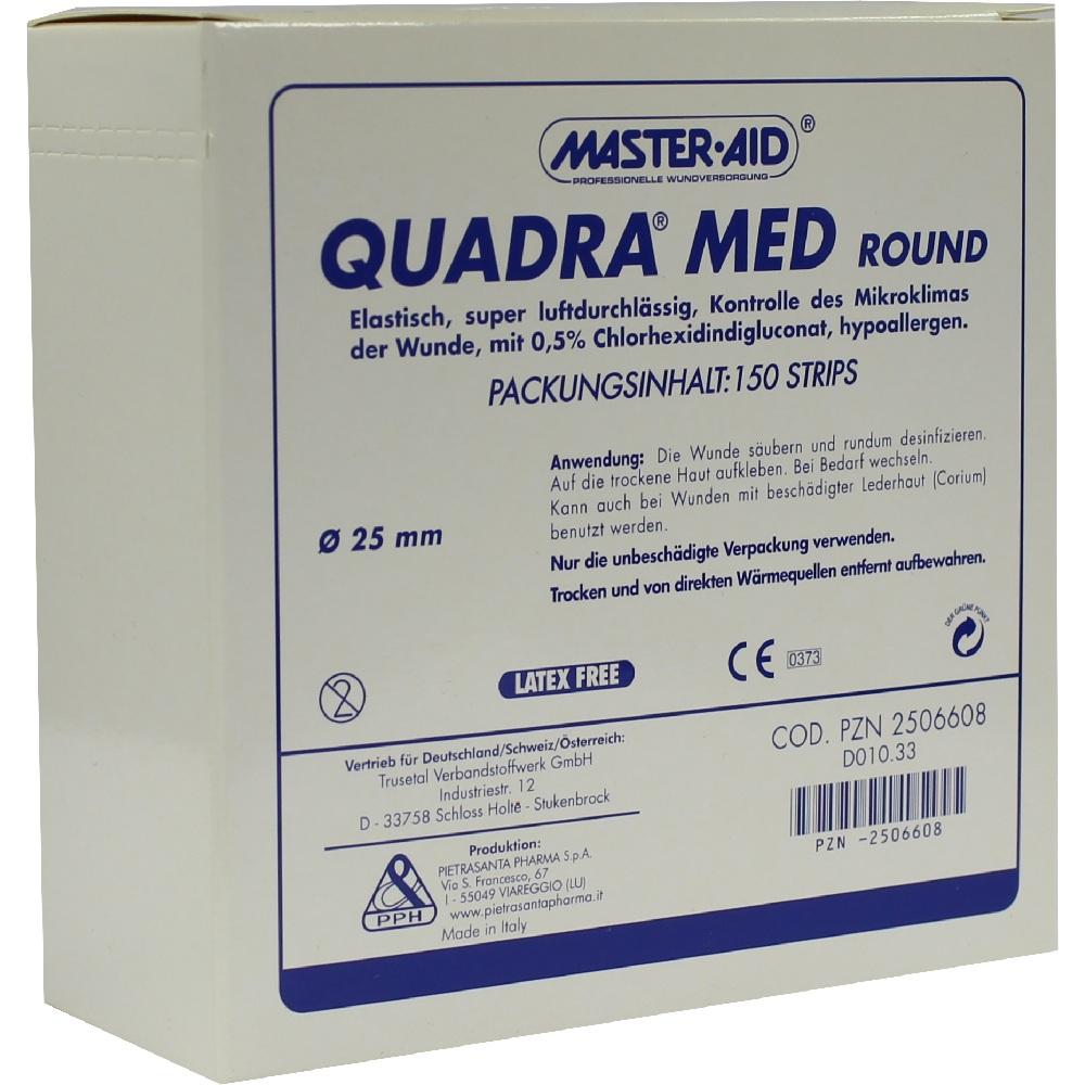 QUADRA MED round 25 mm Strips Master Aid 150 St Pflaster