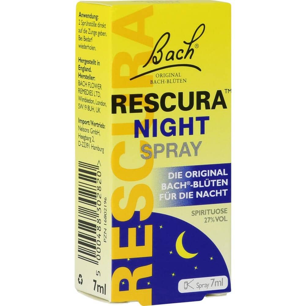 Bachblüten RESCURA NIGHT Spray mit Alkohol 7 ml Spray