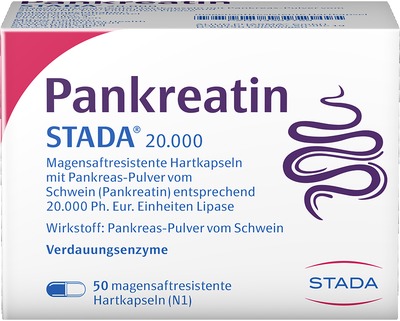 Pankreatin STADA 20000 50 St Magensaftresistente Hartkapseln