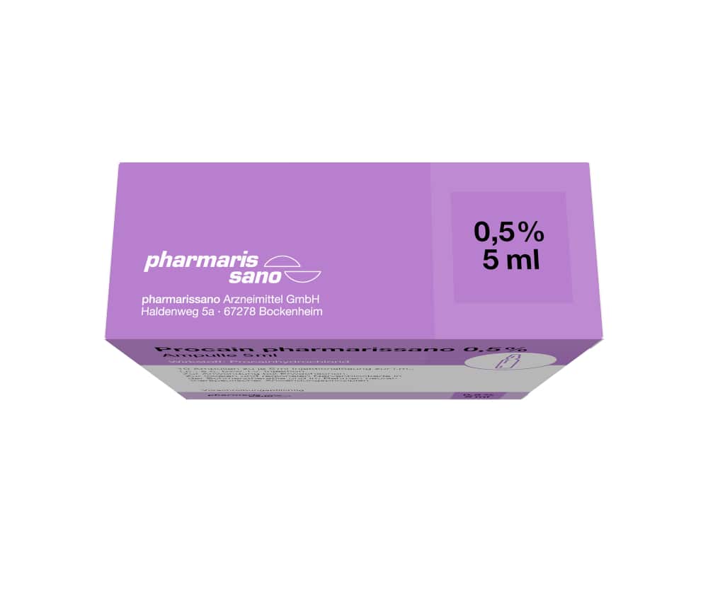 Procain pharmarissano 0,5% Ampulle 5ml 10X5 ml Injektionslösung