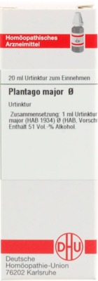PLANTAGO MAJOR Urtinktur 20 ml Dilution