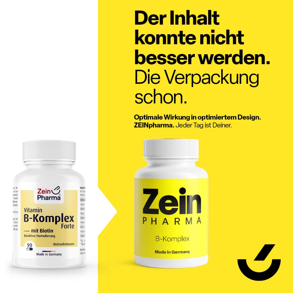 Zein Pharma Vitamin B Komplex Forte - mit Biotin 90 St Kapseln