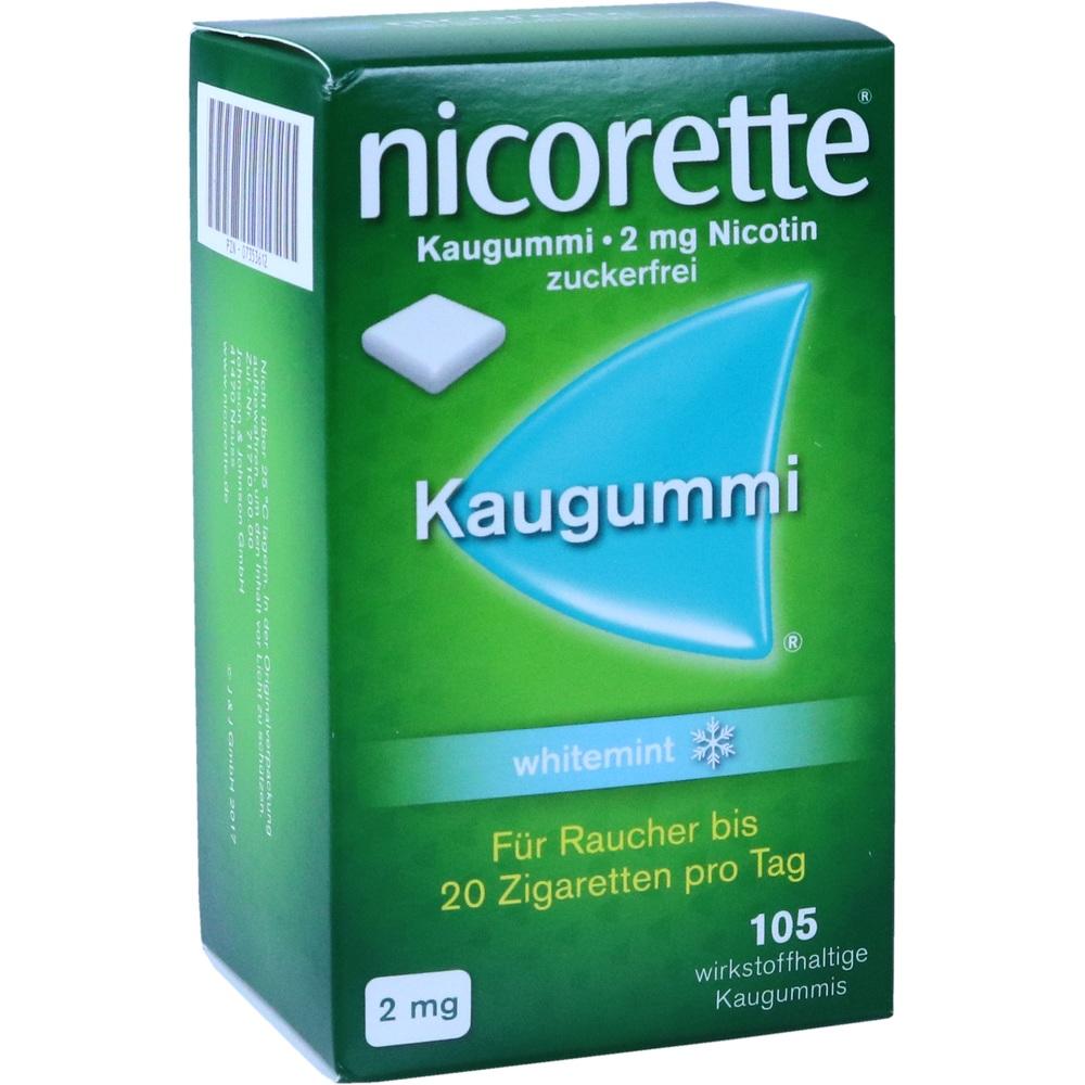 nicorette 2 mg Nikotinkaugummi whitemint für Raucher zum Aufhören