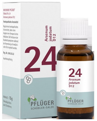 Schüßler-Salz Nr. 24 Arsenum jodatum D12 15 g Globuli