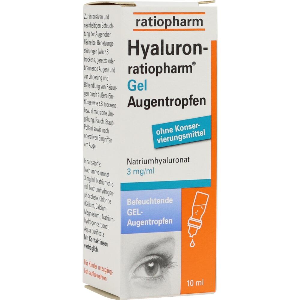 Hyaluron ratiopharm Gel Augentropfen 10 ml Augentropfen