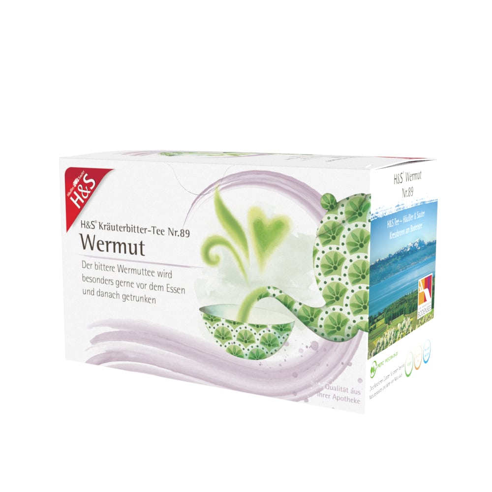 H&S Kräuterbitter-Tee Wermut 20X1.5 g Filterbeutel