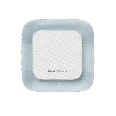 BIATAIN Silicone Lite Schaumverband 7,5x7,5 cm 10 St Verband