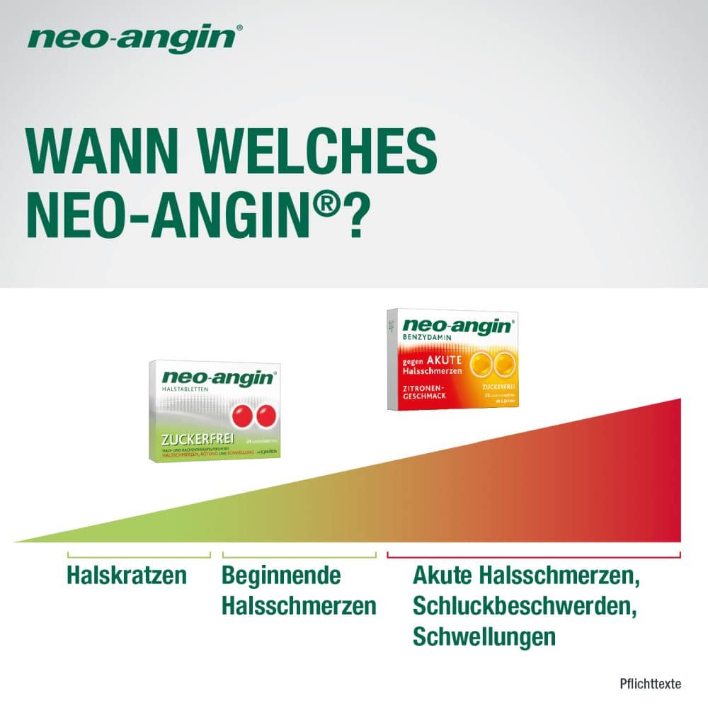 neo-angin BENZYDAMIN gegen AKUTE Halsschmerzen ZITRONEN-GESCHMACK 40 St Lutschtabletten