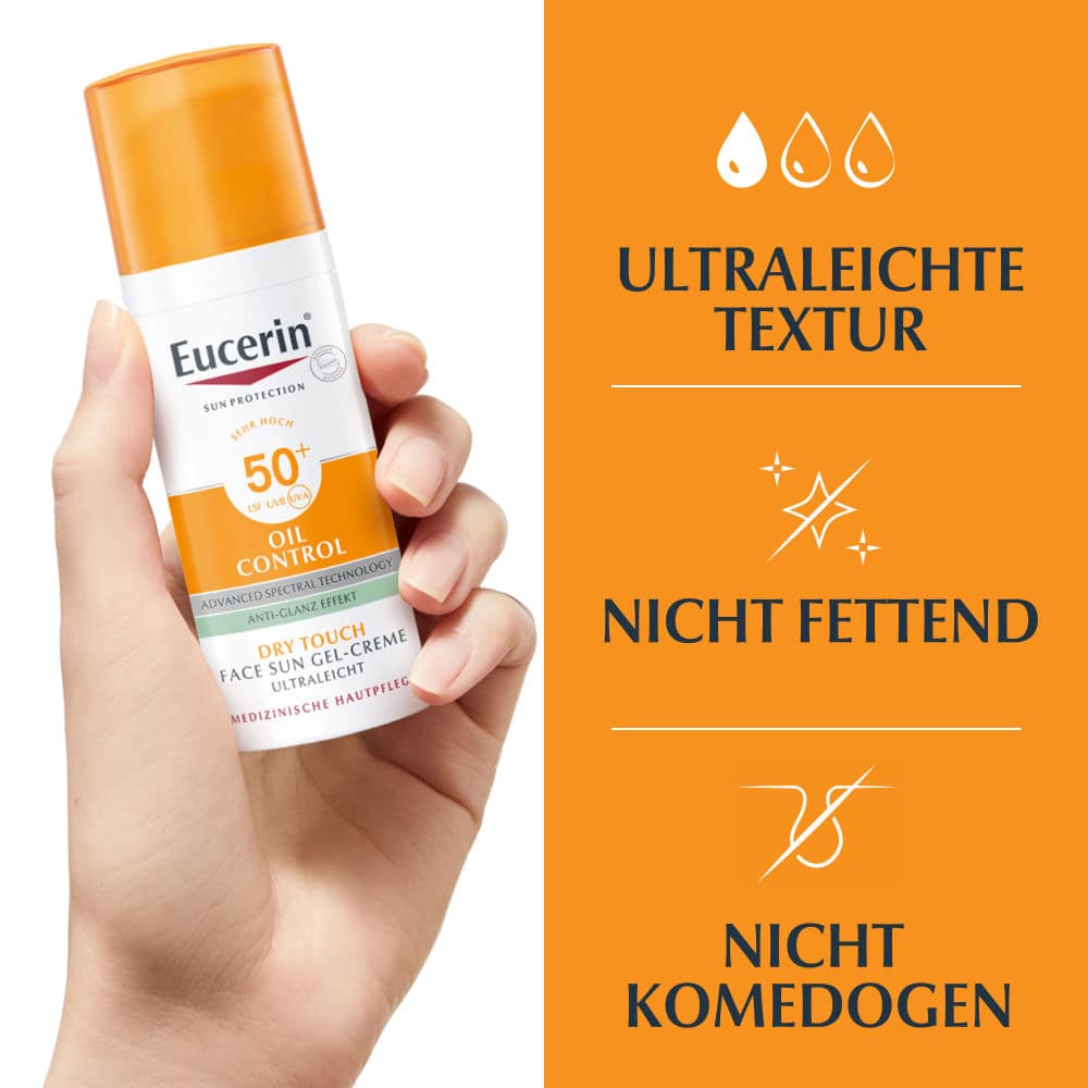 Eucerin OIL CONTROL FACE SUN GEL-CREME LSF 50+ 50 ml Creme