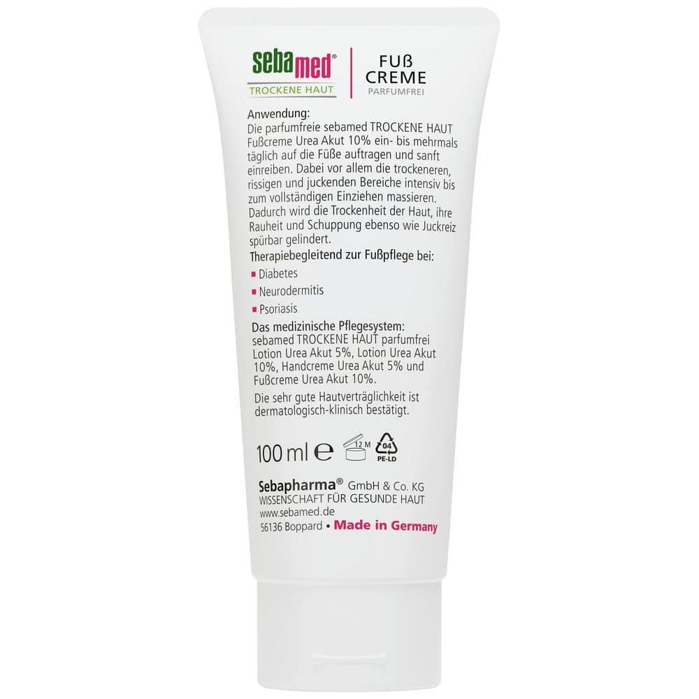 sebamed TROCKENE HAUT FUß CREME   100 ml Creme