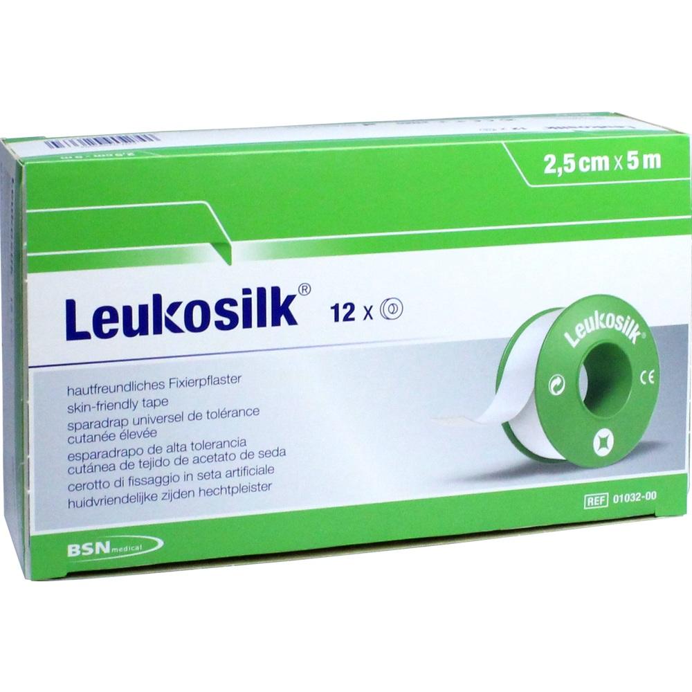 LEUKOSILK 2,5 cmx5 m 12 St Pflaster