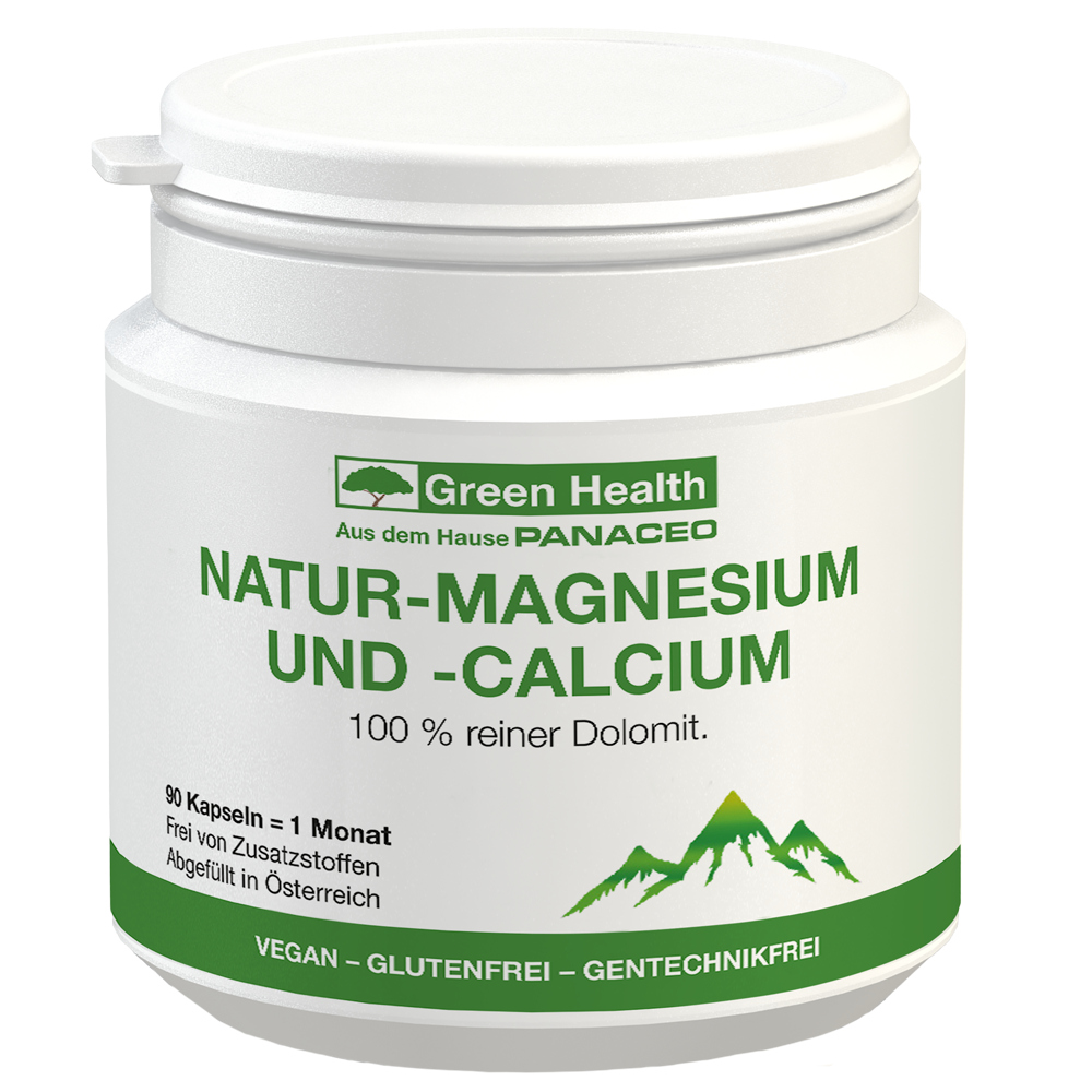 Green Helath NATUR-MAGNESIUM UND -CALCIUM 90 St Kapseln