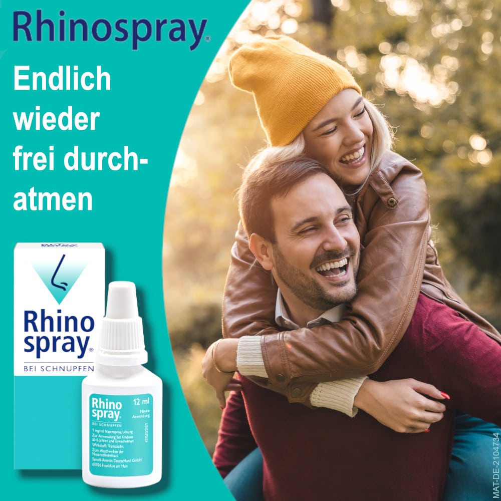 Rhinospray Nasenspray - bei Schnupfen & verstopfter Nase 12 ml Nasenspray