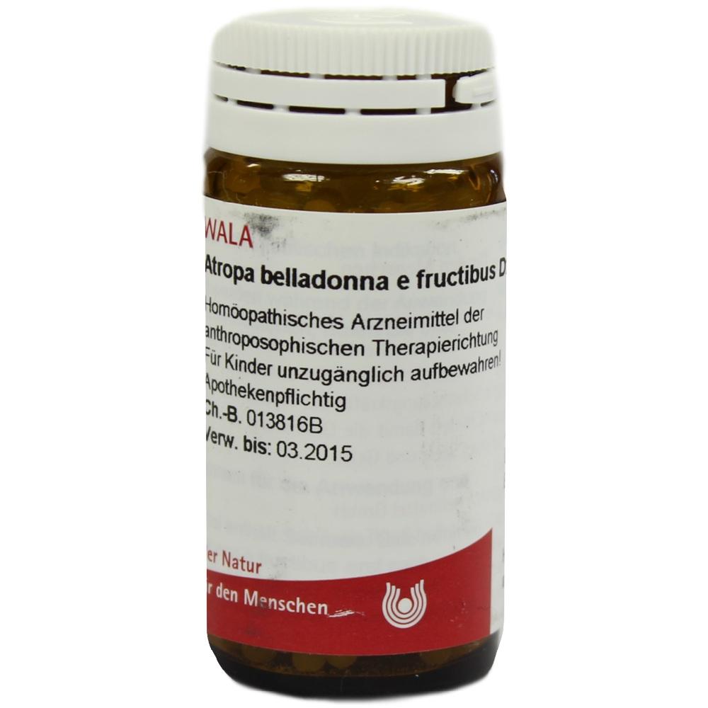 Atropa belladonna e fructibus D 20 Globuli 20 g Globuli