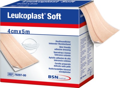 LEUKOPLAST Soft Pflaster 4 cmx5 m Rolle 1 St Pflaster