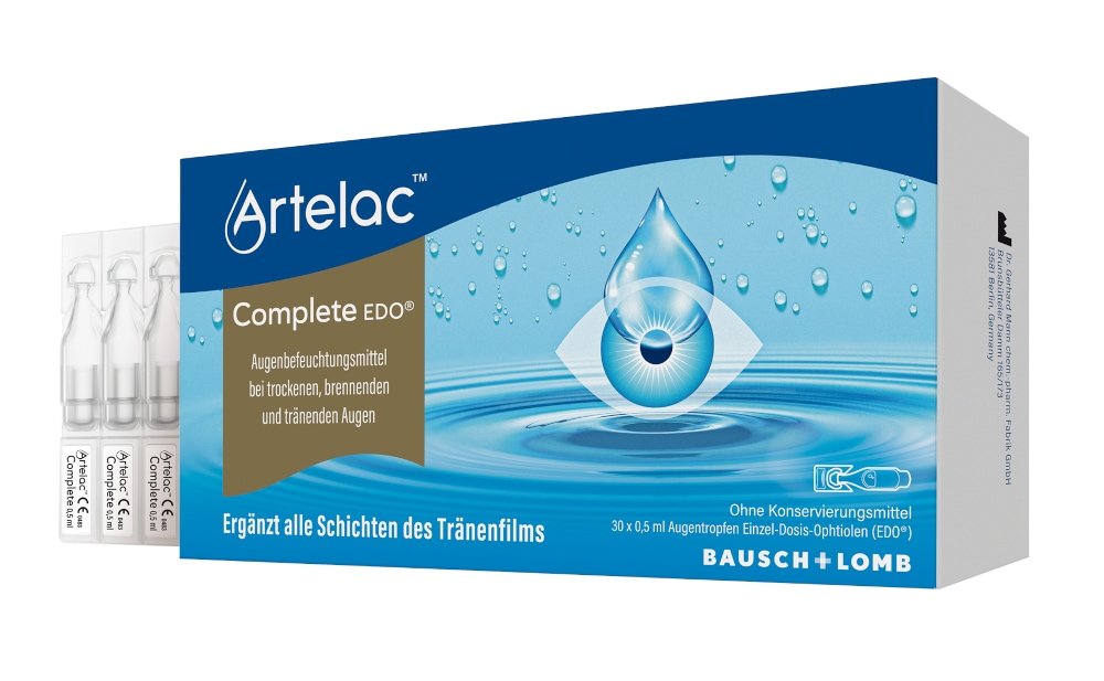 Artelac Complete EDO Augentropfen für trockene Augen 30X0.5 ml Augentropfen