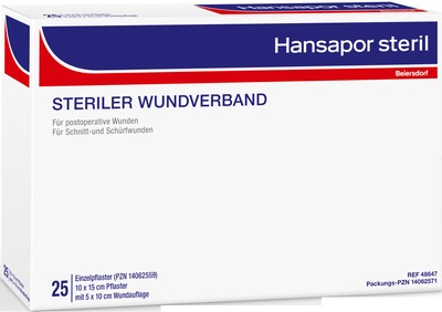 Hansapor STERILER WUNDVERBAND 10 x 15cm 25 St Verband