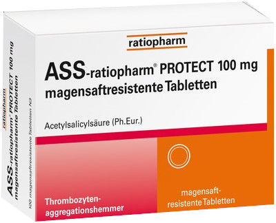 ASS-ratiopharm PROTECT 100 mg 50 St Tabletten magensaftresistent