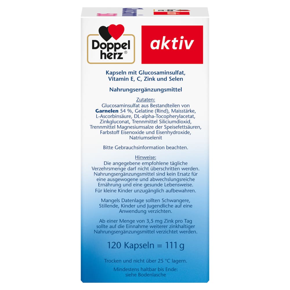 Doppelherz aktiv Glucosamin 500 Kapseln 120 St Kapseln