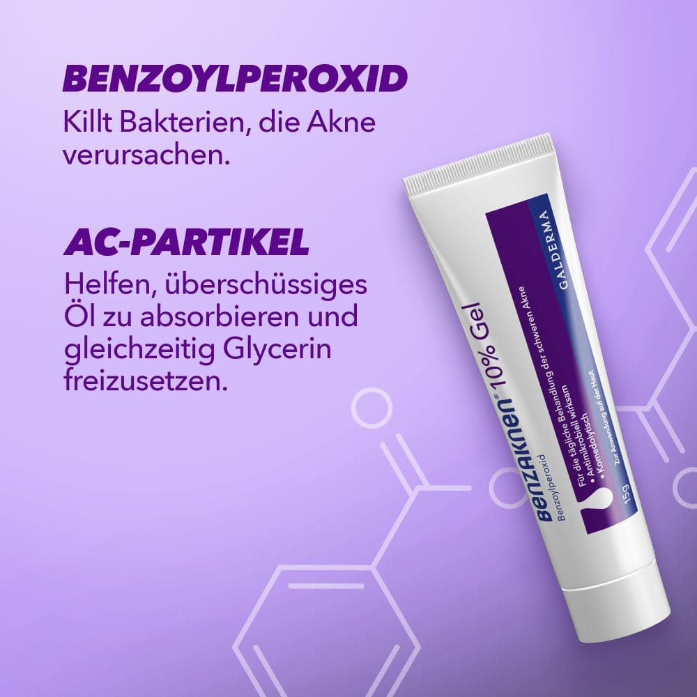 Benzaknen 10%  2X60 g Gel