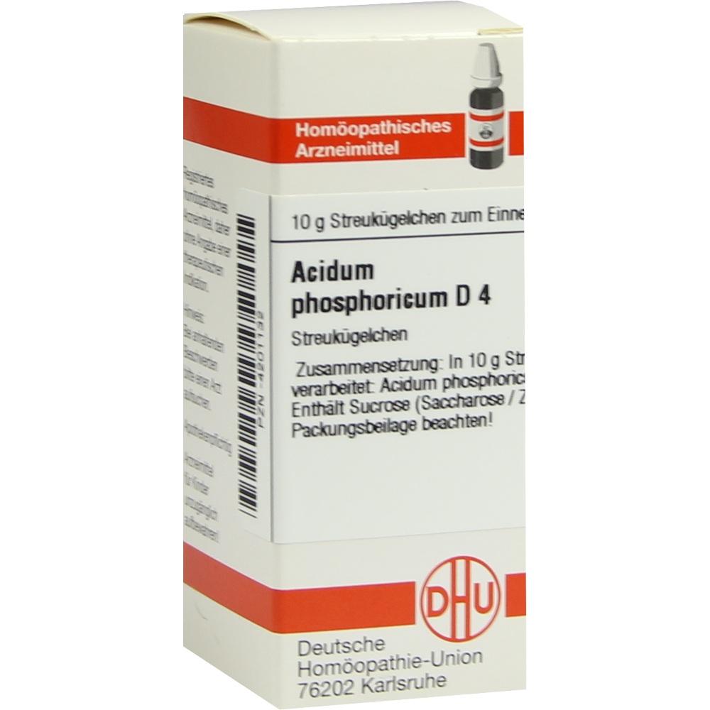 ACIDUM PHOSPHORICUM D 4 Globuli 10 g Globuli