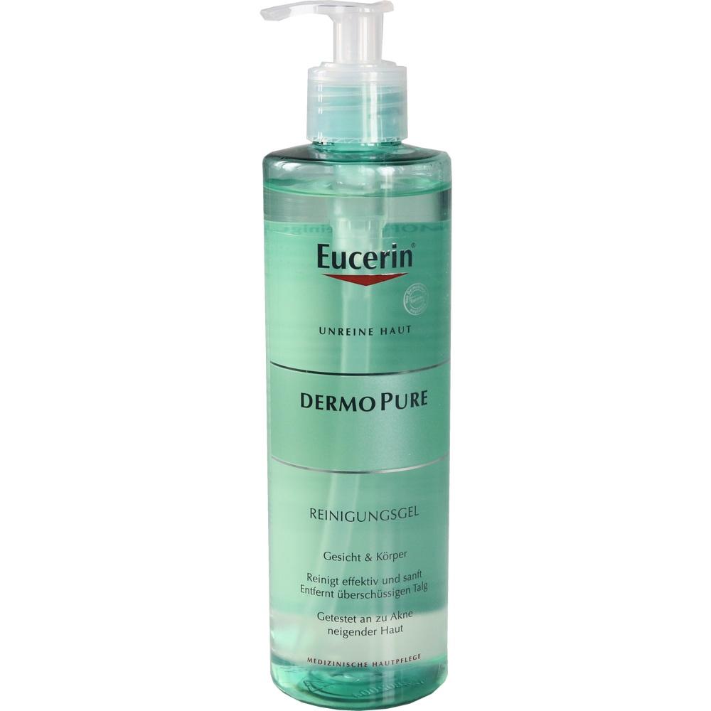 Eucerin DERMOPURE Reinigungsgel gegen Pickel und unreine Haut + 3 € sparen* 400 ml Gel