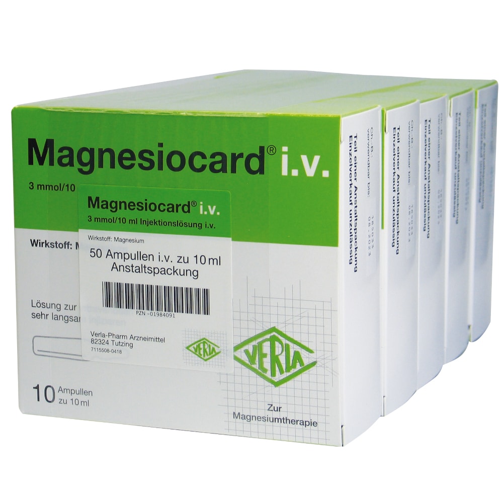 MAGNESIOCARD i.v. Injektionslösung 50X10 ml Injektionslösung