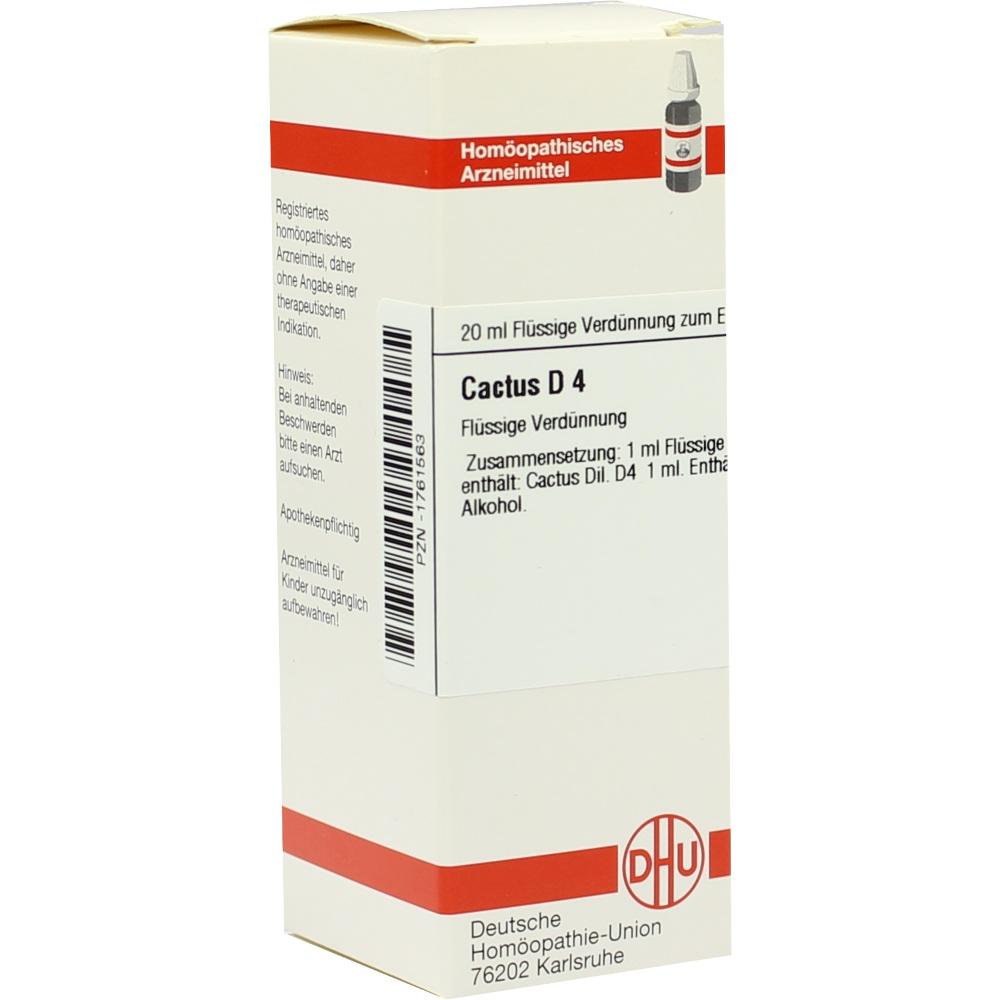 CACTUS D 4 Dilution 20 ml Dilution