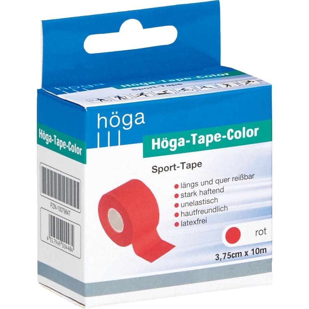 HÖGA TAPE Color 3,75 cmx10 m rot 1 St Pflaster