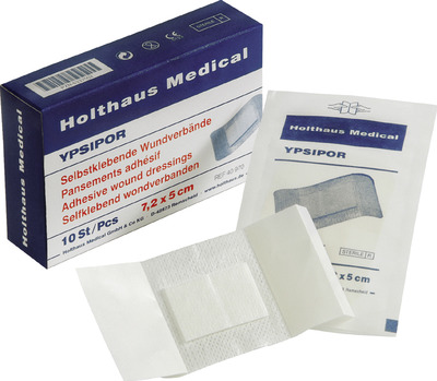 WUNDVERBAND Ypsipor steril 5x7,2 cm 50 St Verband