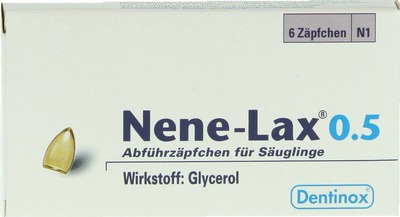 Nene-Lax 0,5 für Säuglinge 6 St Säuglings-Suppositorien