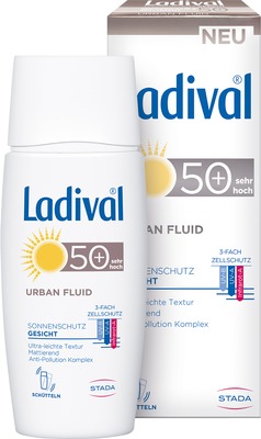 Ladival URBAN FLUID SONNENSCHUTZ GESICHT LSF50+ 50 ml Lotion Ladival URBAN FLUID SONNENSCHUTZ GESICHT LSF50+ 50 ml Lotion