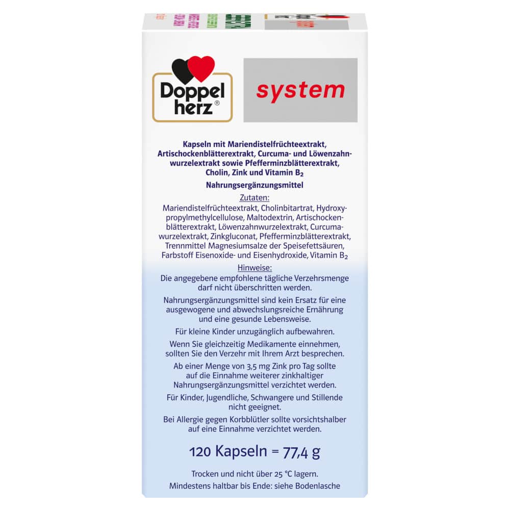 Doppelherz system LEBER EXTRA 120 St Kapseln